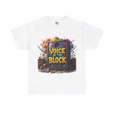 Voice of the Block Graffiti Speaker Tee – Navy