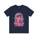 Vibrant Portrait Graphic T-Shirt – Bold Urban Art Style Tee