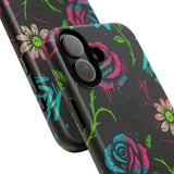 Urban Floral Graffiti Phone Case – Neon Street Art Vibes for iPhone & Samsung