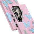 Y2K Butterfly Pink iPhone Case – Glitter Aesthetic
