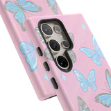 Y2K Butterfly Pink iPhone Case – Glitter Aesthetic