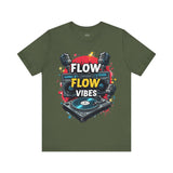 Flow Vibes T-Shirt – Vintage Boombox and Turntable Hip-Hop Tee