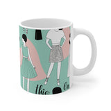 Vintage Fashion Mug – Retro Chic Women’s Style Design