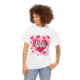 Forever Love Sweatshirt: Heart-Themed Unisex Fashion - T-Shirt by Printify | Unique designs from ArteoDesign