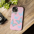 Y2K Butterfly Pink iPhone Case – Glitter Aesthetic