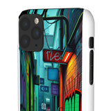 Urban Graffiti Chic: London Skyline Phone Case for Girls - Phone Case by Printify | Unique designs from ArteoDesign