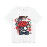 Bold Urban Graffiti Girl T-Shirt – Edgy Street Style Art Tee