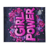 Girl Power Floral Graffiti Blanket – Bold Urban Statement