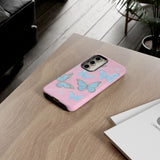 Y2K Butterfly Pink iPhone Case – Glitter Aesthetic