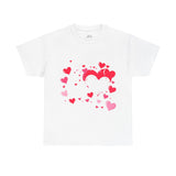 Heart Pattern T-Shirt – Stylish Pink and Red Hearts Design