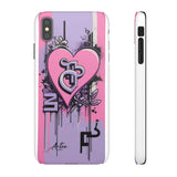 Graffiti Phone Case: Urban Chic for Girls with London Skylin - Phone Case by Printify | Unique designs from ArteoDesign