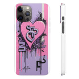 Graffiti Phone Case: Urban Chic for Girls with London Skylin - Phone Case by Printify | Unique designs from ArteoDesign