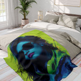 Neon Street Beats Fleece Blanket – Bold Urban Decor