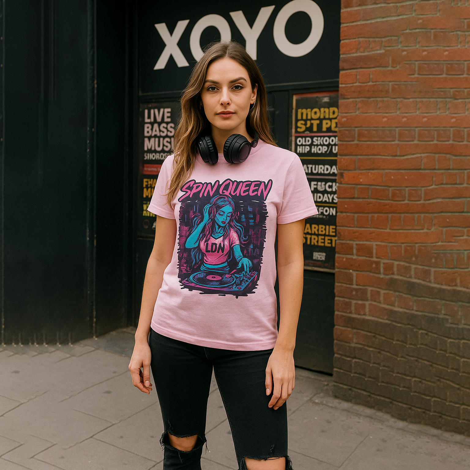 Spin Queen T-Shirt –  DJ Streetwear Tee UK