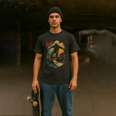 Urban Skateboarding Graphic Hoodie Tee