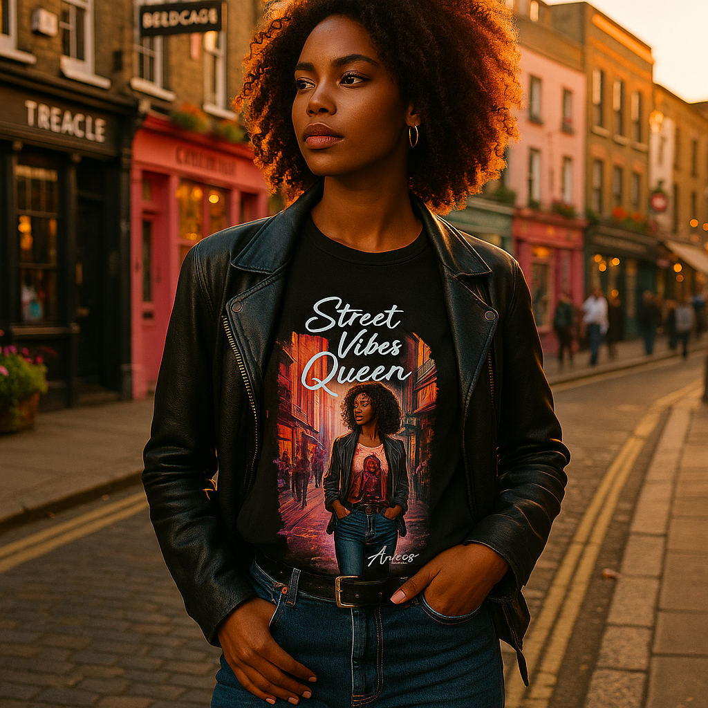 Street Vibes Queen Tee - Women's Urban Fashion 2025