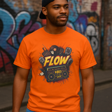 Flow Beats Tee - Graffiti Streetwear for Music Lovers