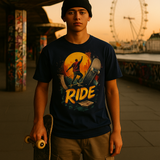 Bold Sunset Skateboard Tee - Streetwear for Skate Lovers