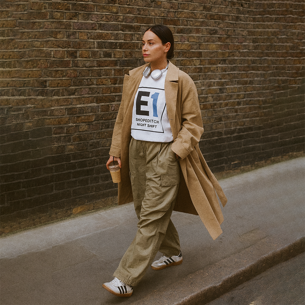 E1 Shoreditch Night Shift Graphic T-Shirt – Unisex