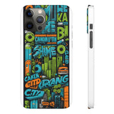 Graffiti Chic Phone Case: Urban Style with a Feminine Twist - Phone Case by Printify | Unique designs from ArteoDesign