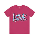 Bold Love Graffiti T-Shirt - White Streetwear Style