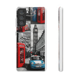 Graffiti Phone Case: London Skyline, Neon Accents, Edgy Styl - Phone Case by Printify | Unique designs from ArteoDesign