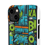 Graffiti Chic Phone Case: Urban Style with a Feminine Twist - Phone Case by Printify | Unique designs from ArteoDesign