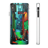 Urban Graffiti Chic: London Skyline Phone Case for Girls - Phone Case by Printify | Unique designs from ArteoDesign