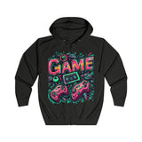 Retro Game Controllers Hoodie - Vibrant Gaming Graphic for Men