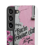 Graffiti Phone Case: Urban Chic with a Feminine Twist - Phone Case by Printify | Unique designs from ArteoDesign