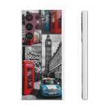 Graffiti Phone Case: London Skyline, Neon Accents, Edgy Styl - Phone Case by Printify | Unique designs from ArteoDesign