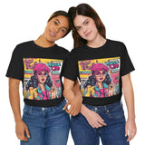 Retro Vibes: Women's Throwback T-Shirts with Bold '80s-'9 - T-Shirt by Printify | Unique designs from ArteoDesign