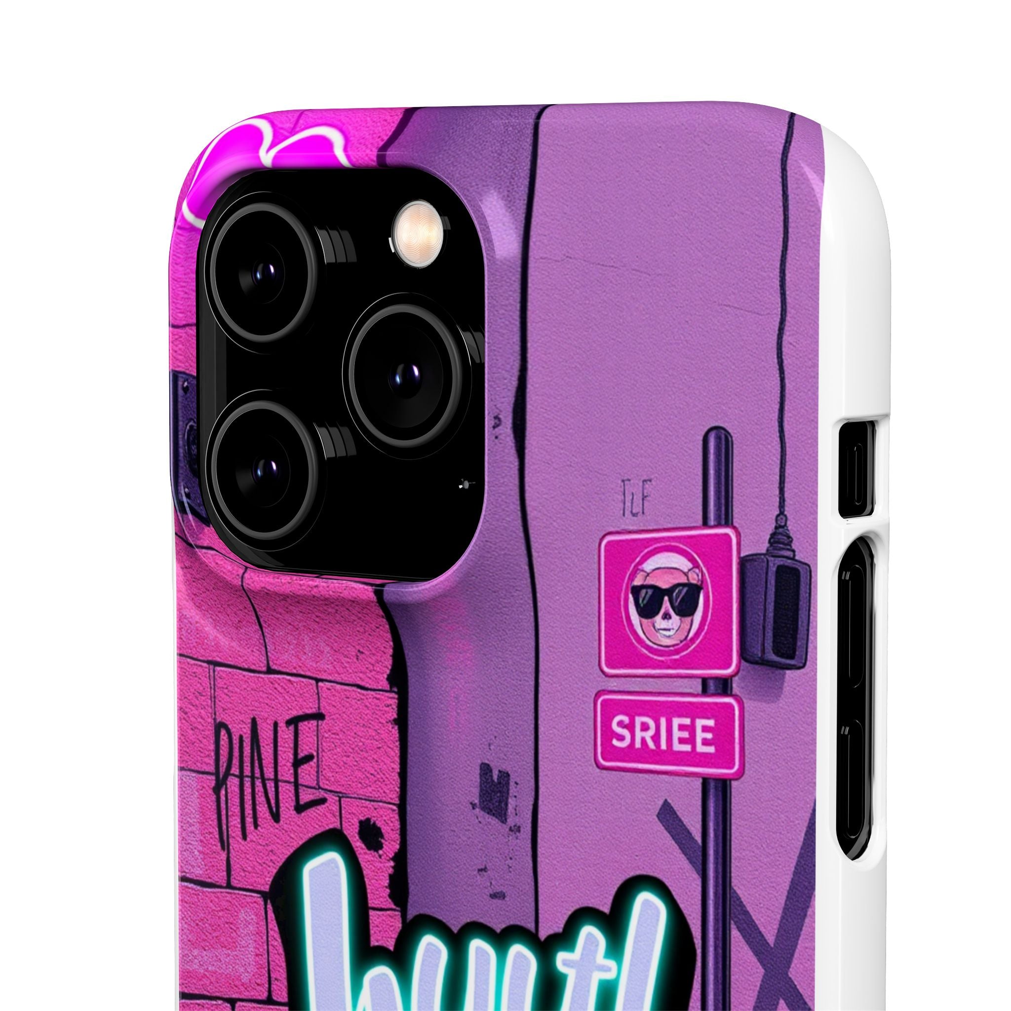 Urban Graffiti Chic Phone Case - Cool Street Style for Girls