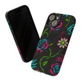 Urban Floral Graffiti Phone Case – Neon Street Art Vibes for iPhone & Samsung