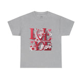 LOVE Graphic Valentine's Day T-Shirt – Romantic Heart Design Tee