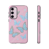 Y2K Butterfly Pink iPhone Case – Glitter Aesthetic