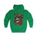 Skull & Rose Hoodie - Fearless Tattoo Art Design