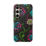 Urban Floral Graffiti Phone Case – Neon Street Art Vibes for iPhone & Samsung
