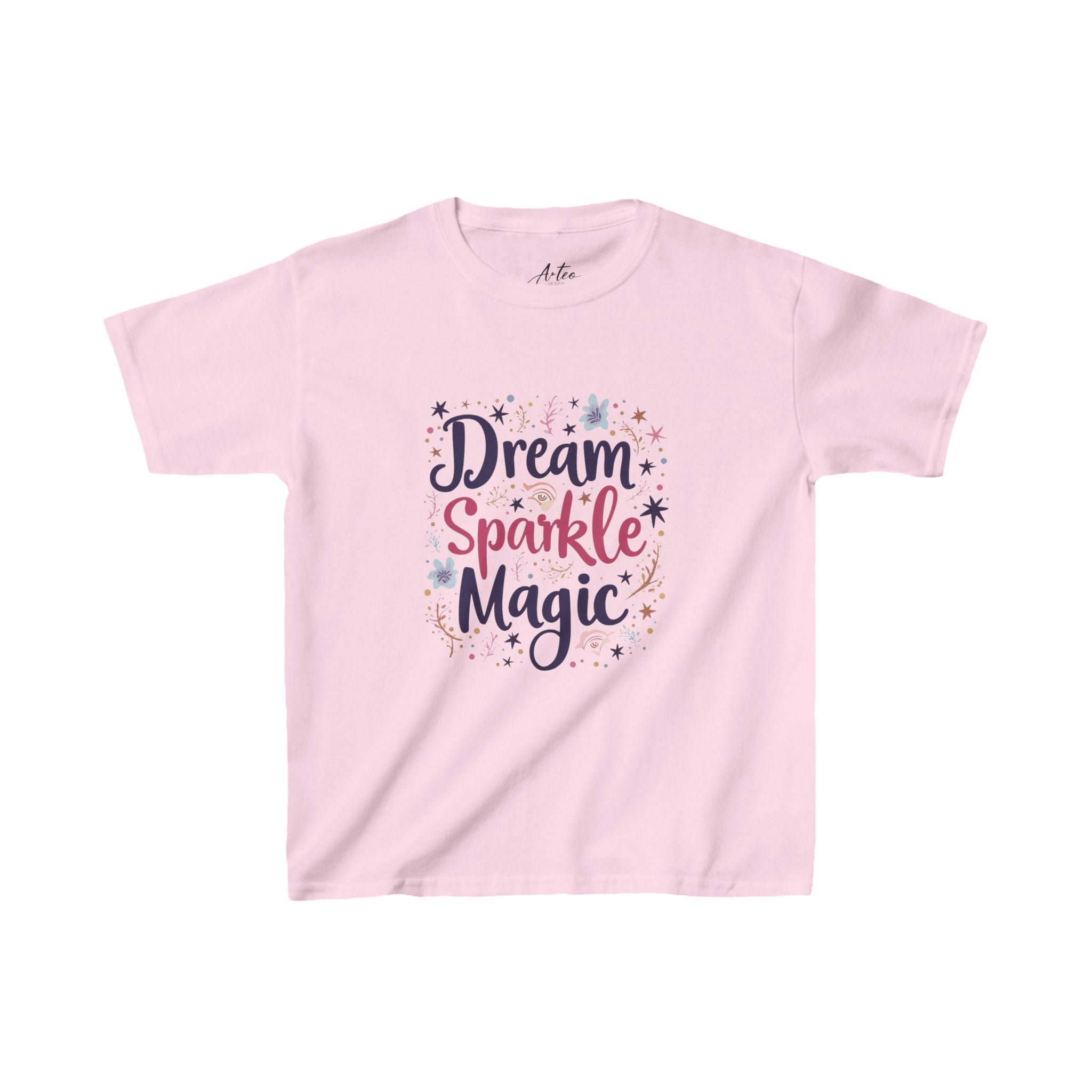 Dream Sparkle Magic Pink Kids' T-Shirt – Enchanting Inspirational Tee