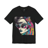 Women's Pop Art Portrait Tee - Vibrant Urban Streetwear Style