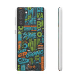 Graffiti Chic Phone Case: Urban Style with a Feminine Twist - Phone Case by Printify | Unique designs from ArteoDesign