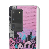 Chic Graffiti Phone Case - Feminine Urban Style for Girls