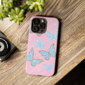 Y2K Butterfly Pink iPhone Case – Glitter Aesthetic