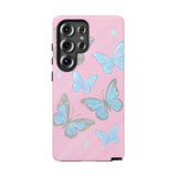 Y2K Butterfly Pink iPhone Case – Glitter Aesthetic