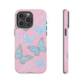 Y2K Butterfly Pink iPhone Case – Glitter Aesthetic