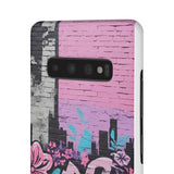 Chic Graffiti Phone Case - Feminine Urban Style for Girls