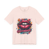 Bold Pink Graphic T-Shirt – Lip Art Design for Women