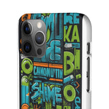 Graffiti Chic Phone Case: Urban Style with a Feminine Twist - Phone Case by Printify | Unique designs from ArteoDesign