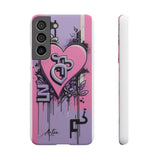 Graffiti Phone Case: Urban Chic for Girls with London Skylin - Phone Case by Printify | Unique designs from ArteoDesign