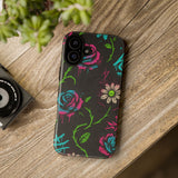 Urban Floral Graffiti Phone Case – Neon Street Art Vibes for iPhone & Samsung